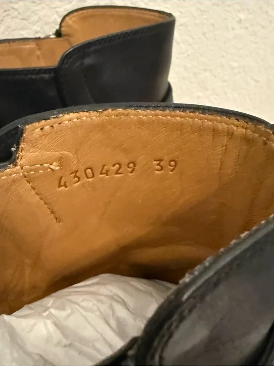 Gucci Dionysus Black Leather Ankle Boots 39 - Picture 5 of 11